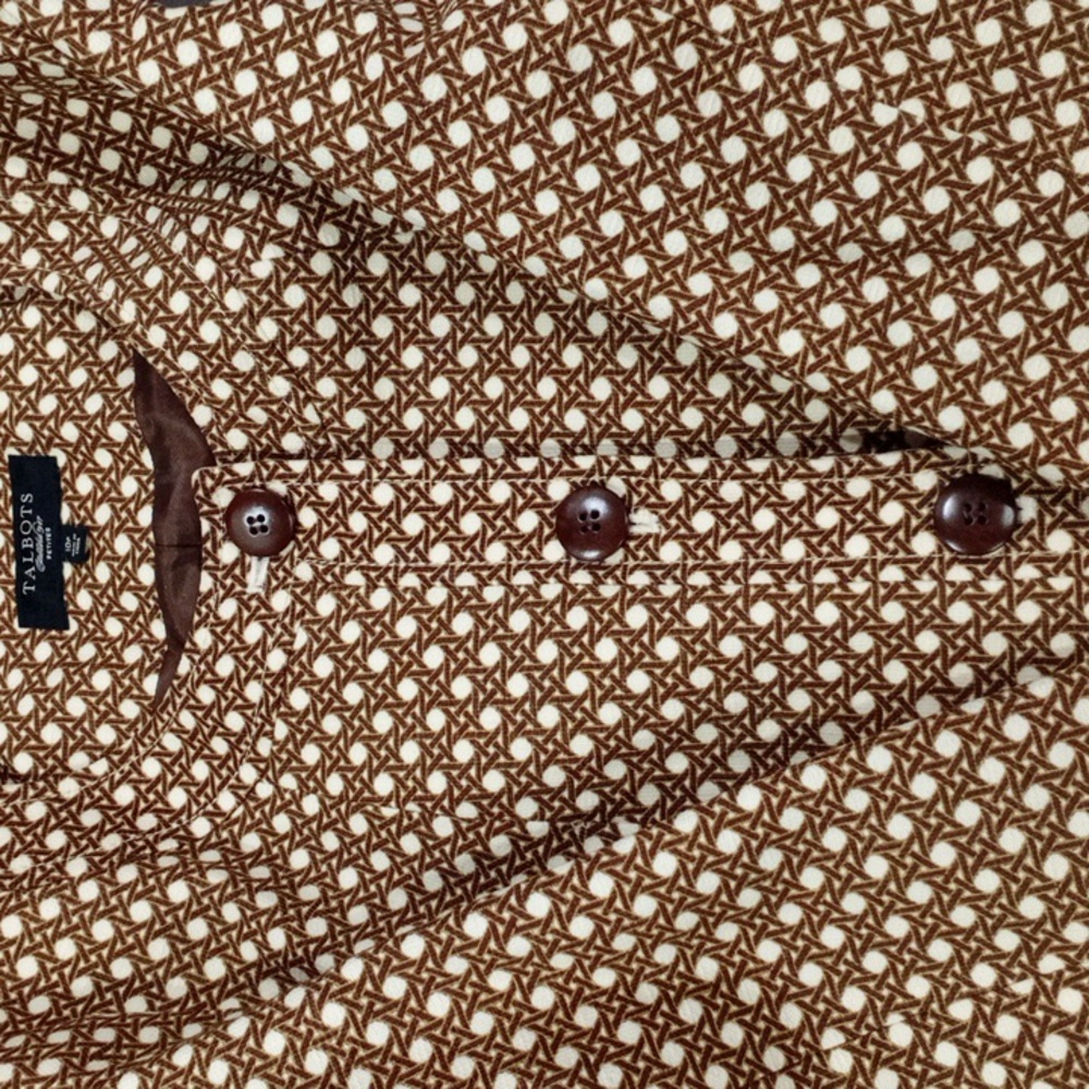 Talbots Brown Geometric Pattern Jacket - image 7